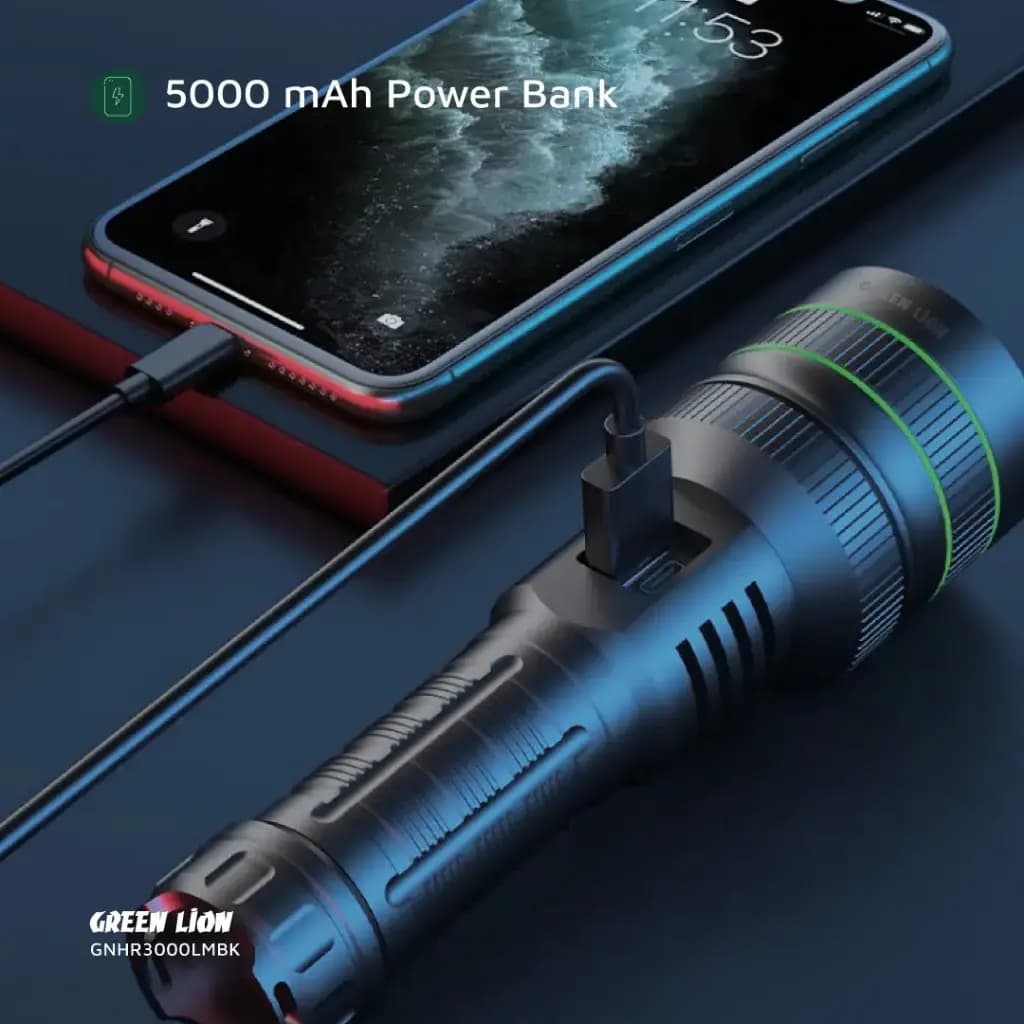 چراغ قوه هایپر پرو گرین لاین Green Lion Hyper Ray Pro LED Torch — تصویر ۸