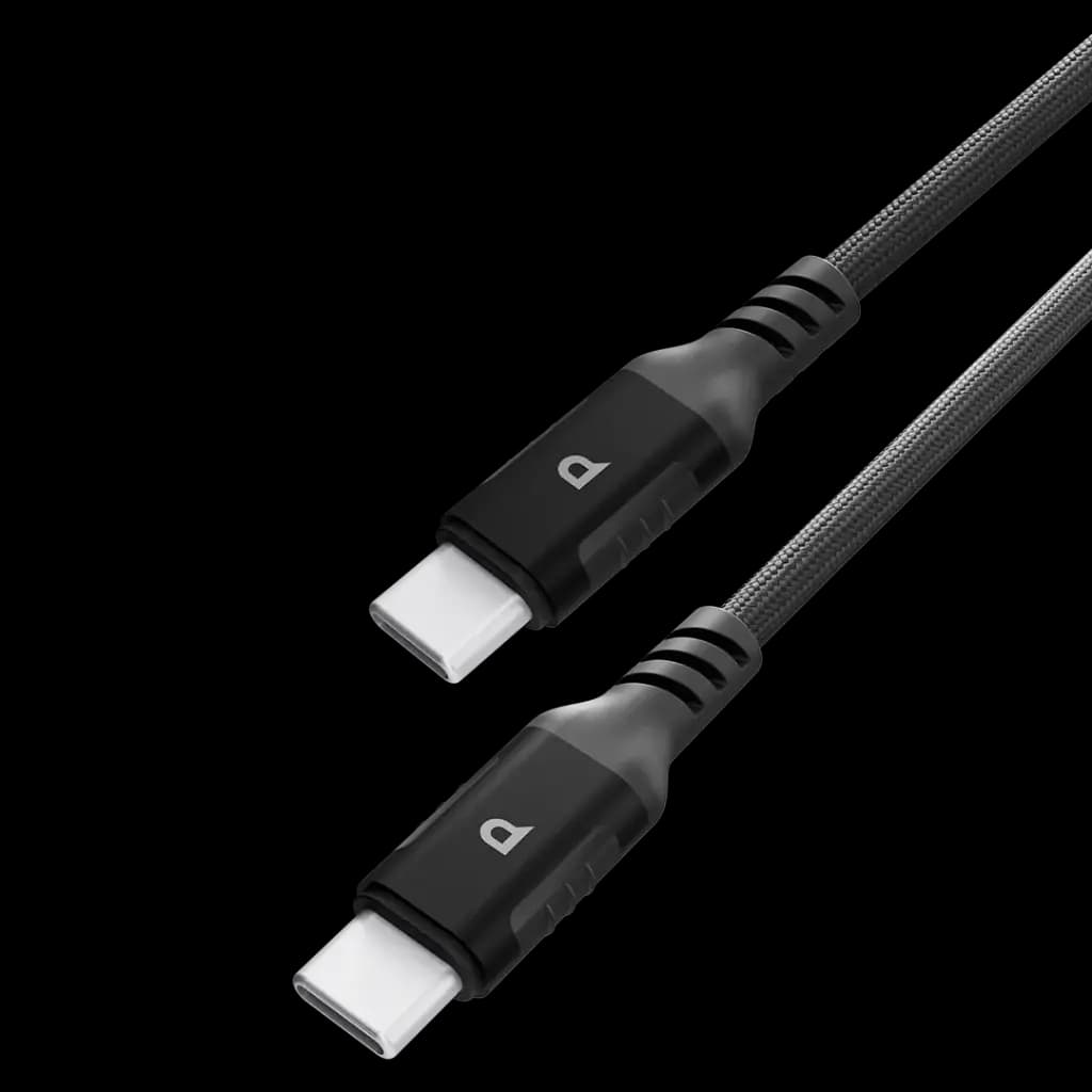 کابل تایپ سی به تایپ سی PC020 پاورولوژی Powerology Power Sync Weave USB-C to USB-C PD 60W — تصویر ۸