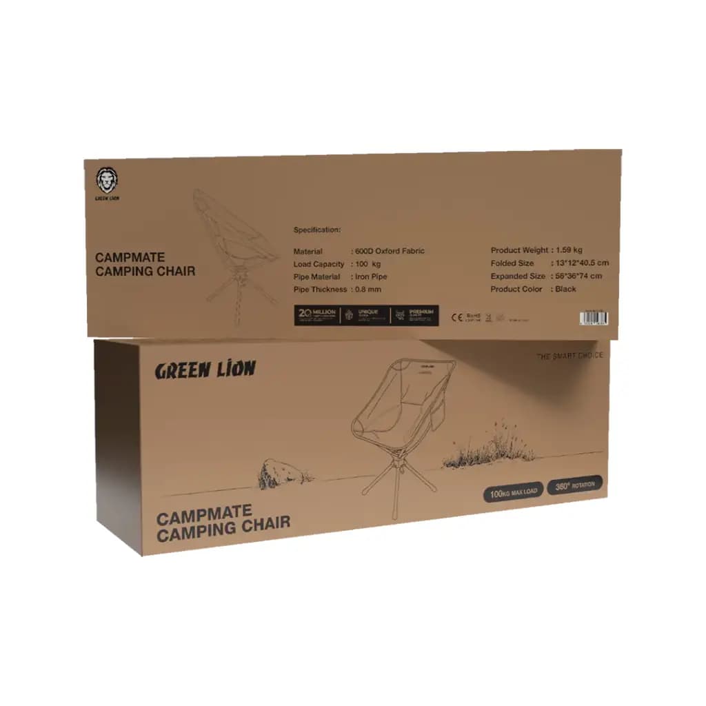 صندلی کمپینگ کمپ‌میت گرین لاین Green Lion CampMate Camping Chair — تصویر ۳