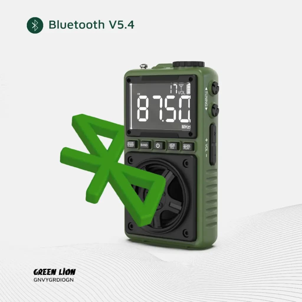 رادیو اسپیکر و چراغ قوه گرین لاین Green Lion Voyager Portable Radio | Flash Light | Speaker — تصویر ۵
