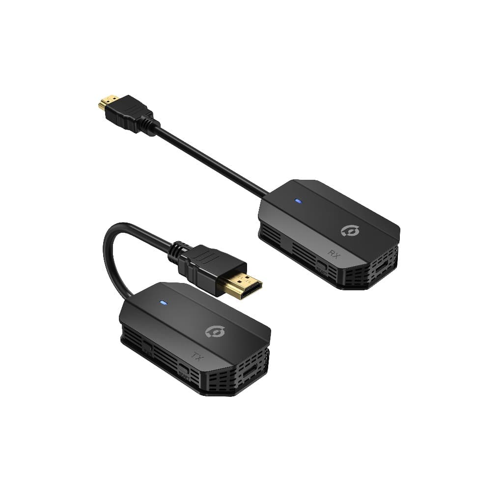 انتقال تصویر hdmi به hdmi بی سیم پاورولوژی Powerology Wireless HDMI Mirroring Adaptor Pair with USB-C Cable Full HD 1080P — تصویر ۲