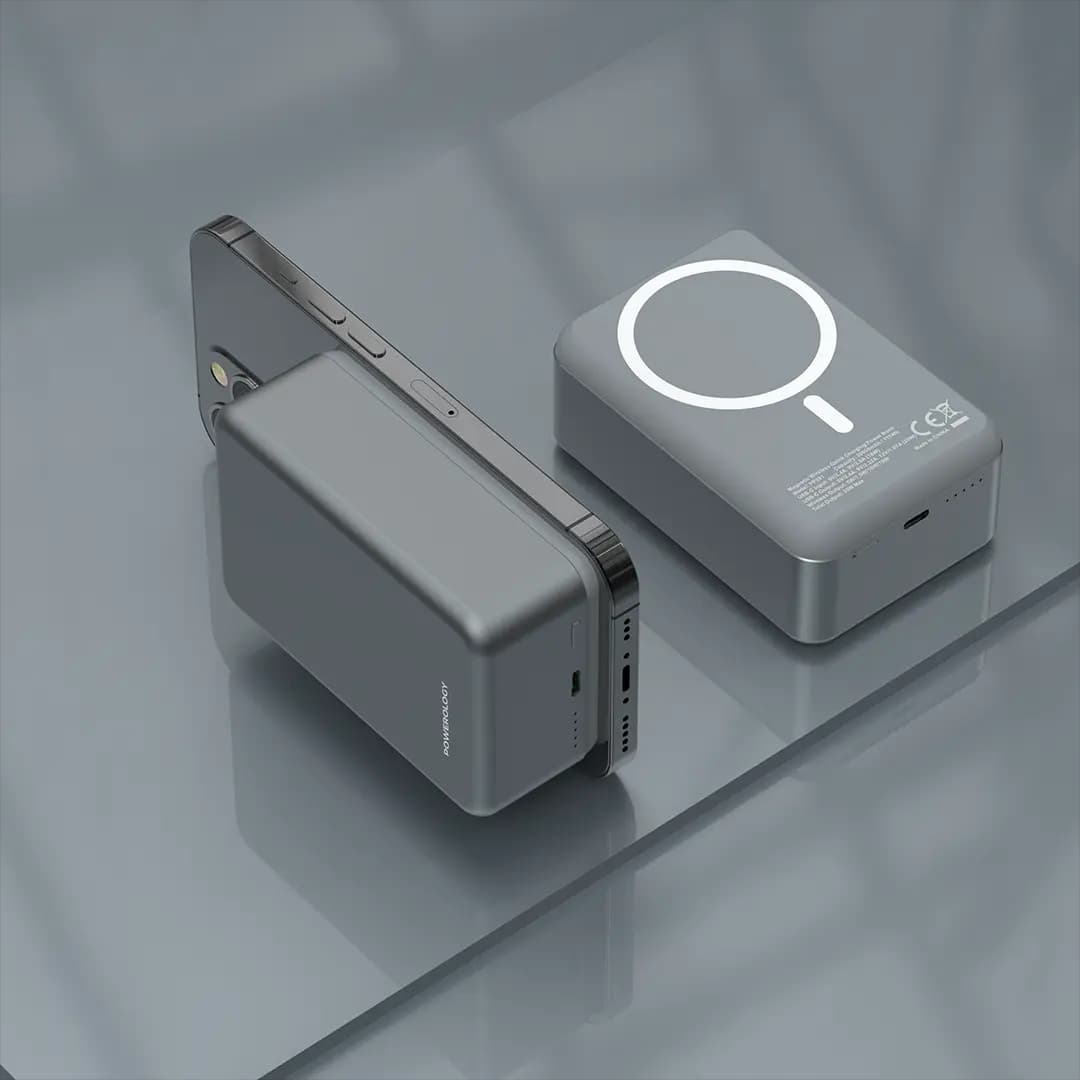 پاوربانک 30000 میلی آمپری پاورولوژی Powerology 30000mAh MagSafe Aluminum Power Bank — تصویر ۷
