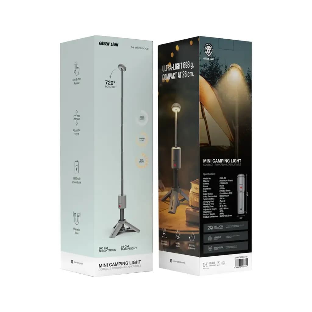 چراغ کمپی گرین لاین Green Lion Mini Camping Light Compact — تصویر ۴