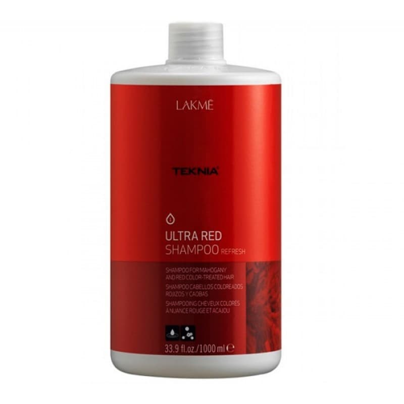 شامپو موهای قرمز لاکمه Lakme سری Teknia مدل Ultra Red حجم 1000 میل — تصویر ۳