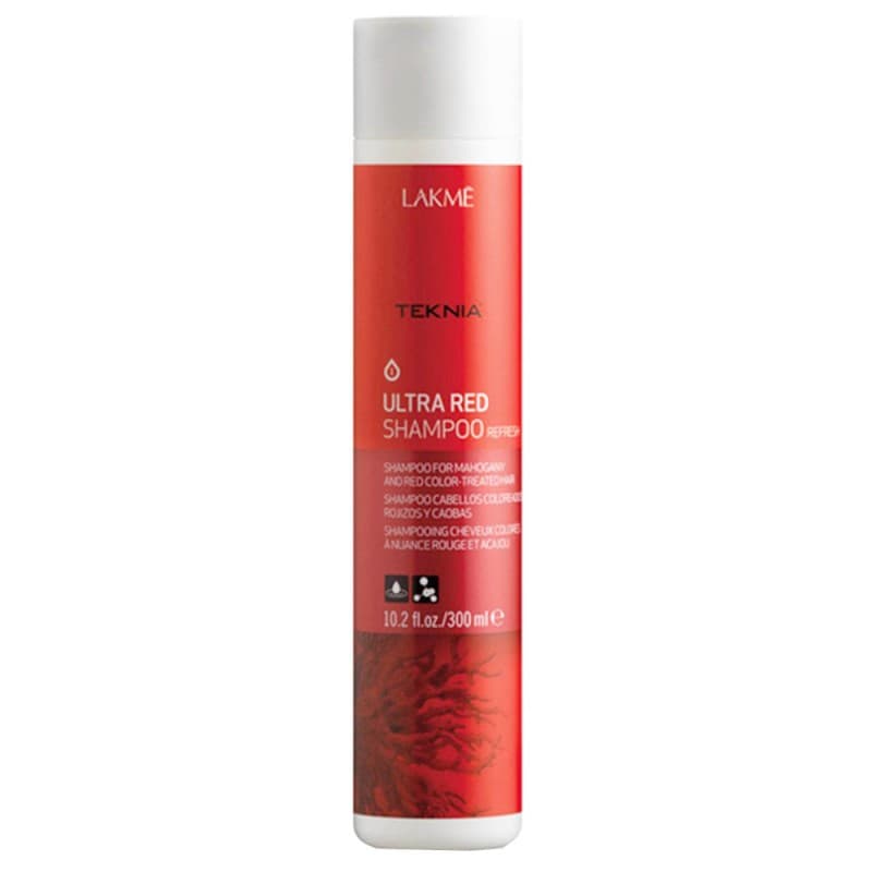 شامپو موهای قرمز لاکمه Lakme سری Teknia مدل Ultra Red حجم 300 میل