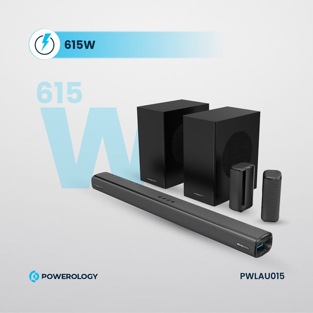 سینما خانگی پاورولوژی Powerology 5.2.4CH Dual Woofer Wireless Home Theater — تصویر ۶