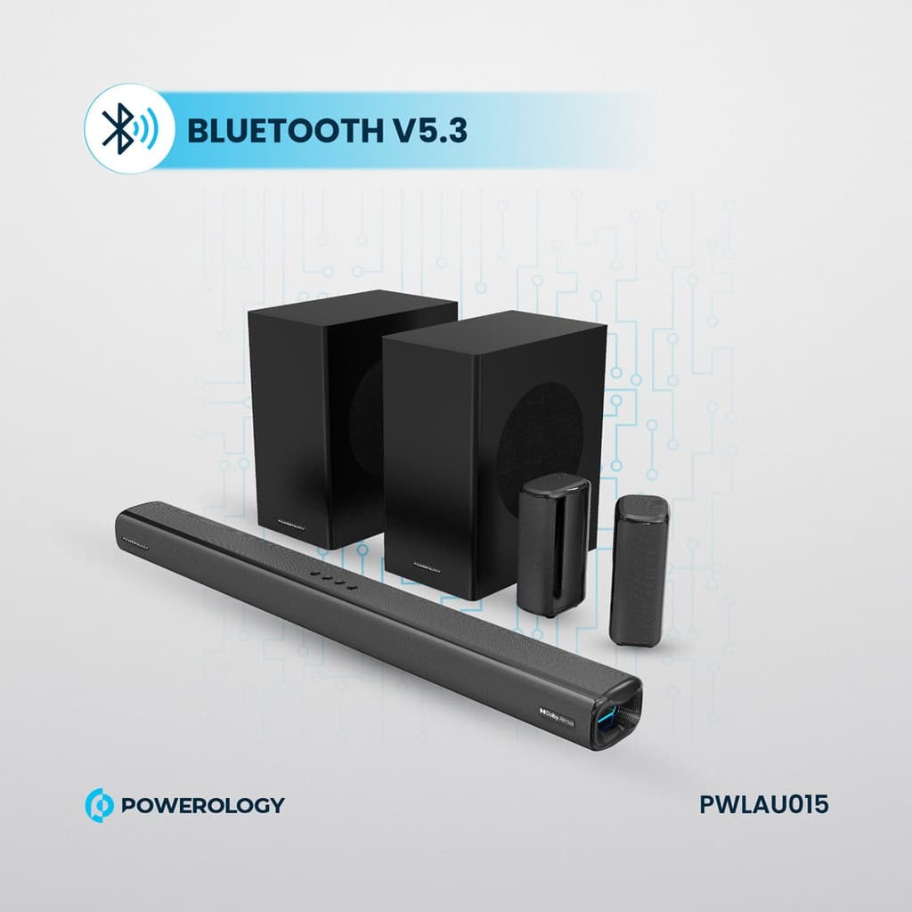 سینما خانگی پاورولوژی Powerology 5.2.4CH Dual Woofer Wireless Home Theater — تصویر ۷