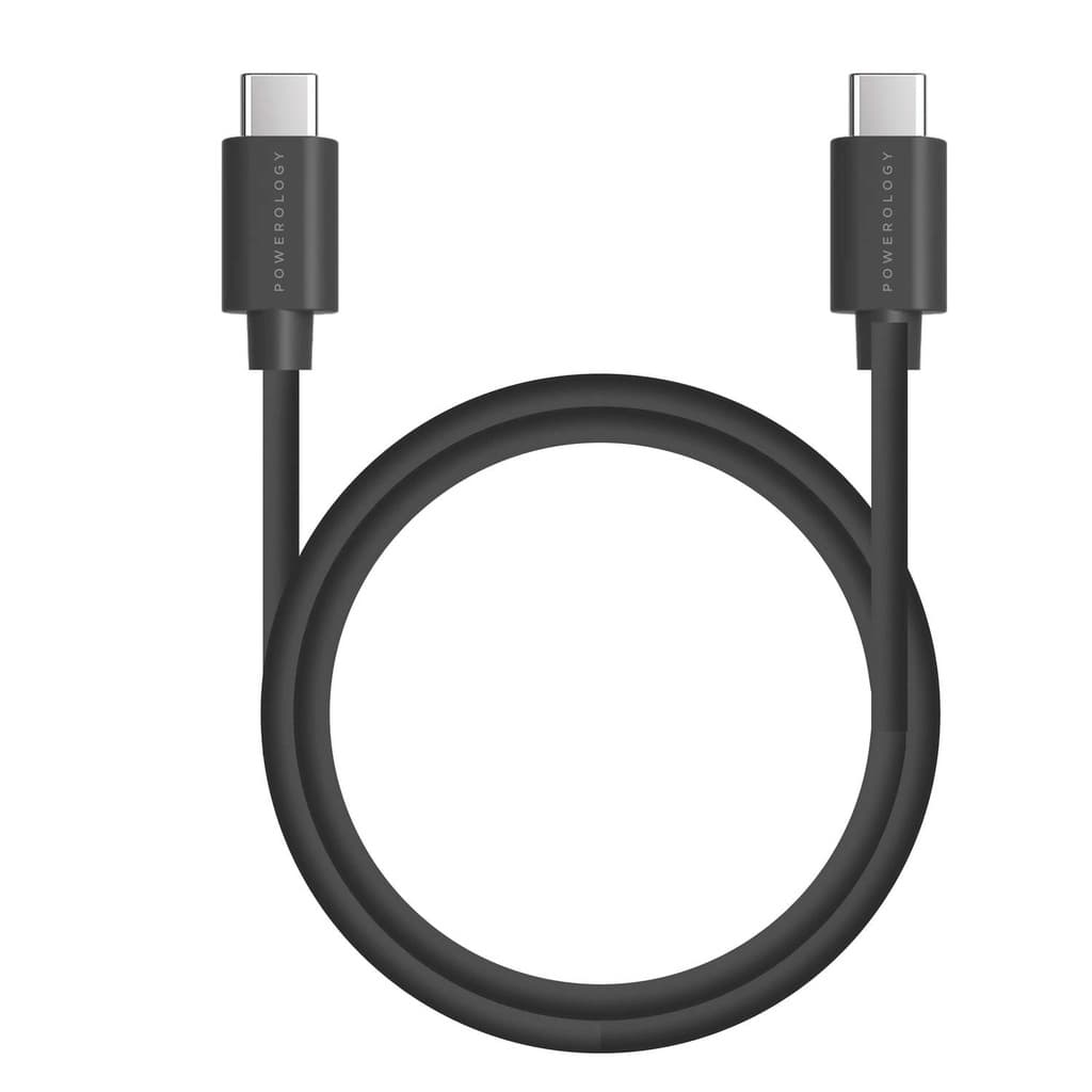 کابل شارژ سریع Powerology PVC پاورولوژی Type-C به Type-C