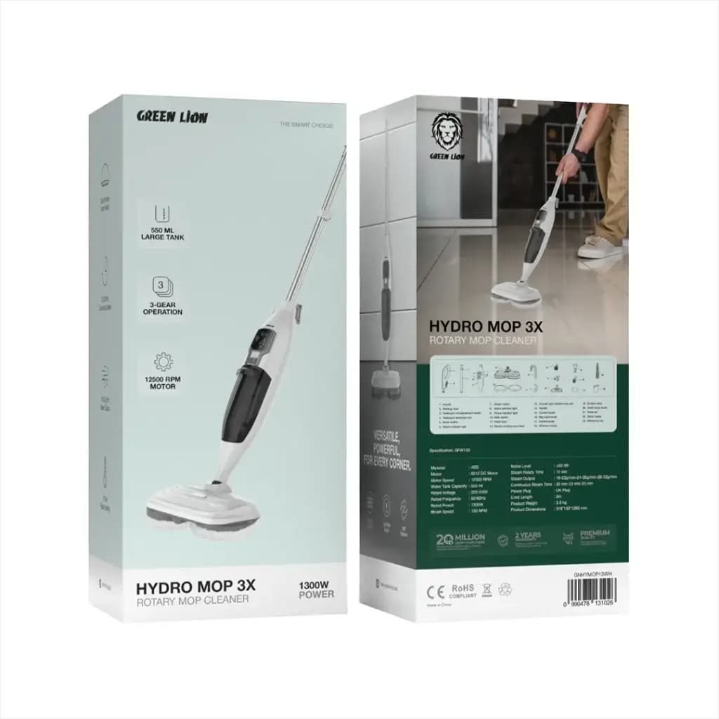تی بخار گرین لاین Green Lion Hydro Mop 3X Rotary Mop Cleaner 1300W — تصویر ۳