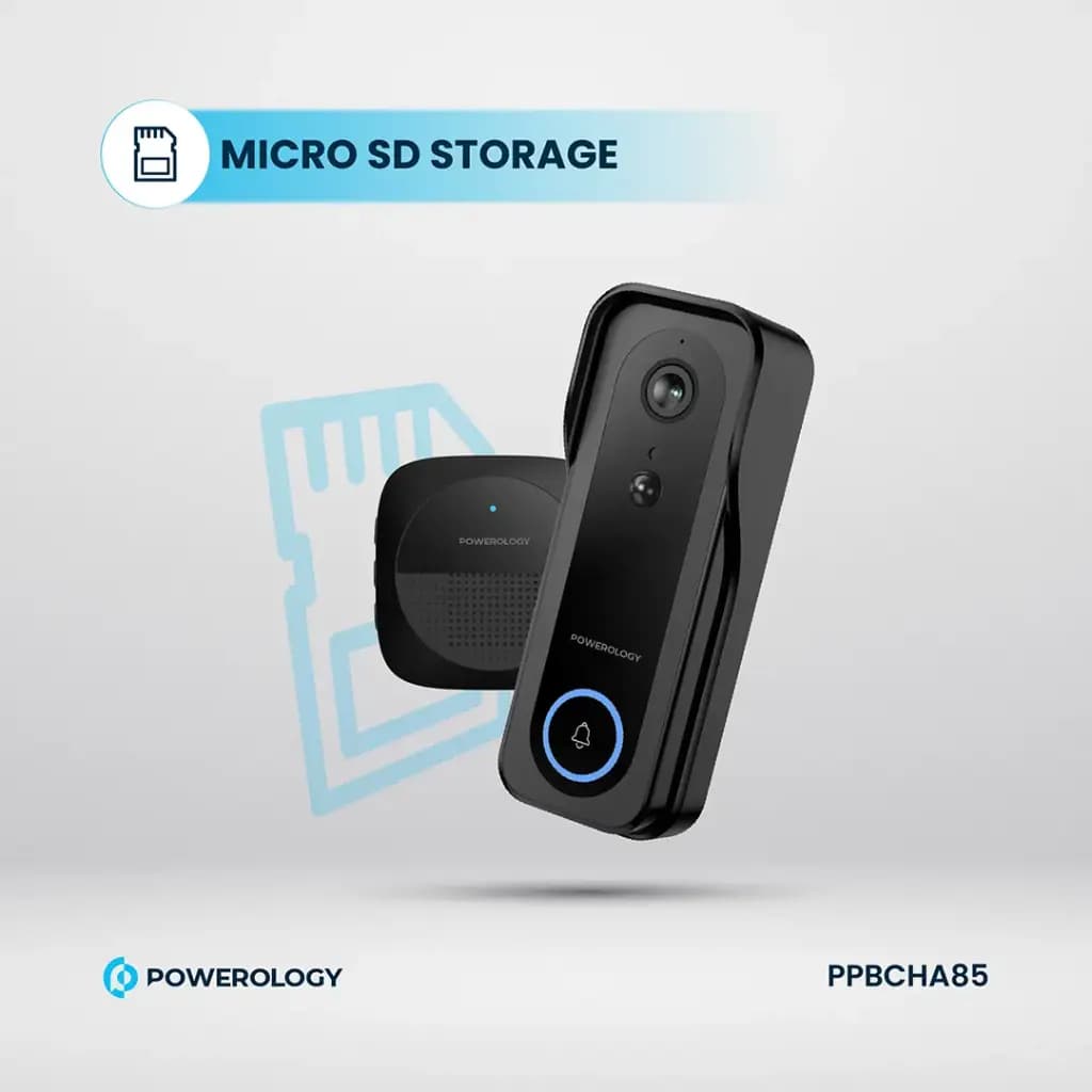 زنگ در هوشمند پاورولوژی Powerology Smart Doorbell Camera — تصویر ۹