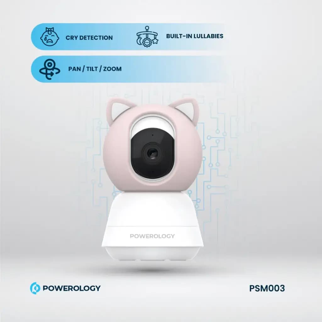 دوربین مراقبت کودک پاورولوژی Powerology Monitor & App Baby Camera — تصویر ۴