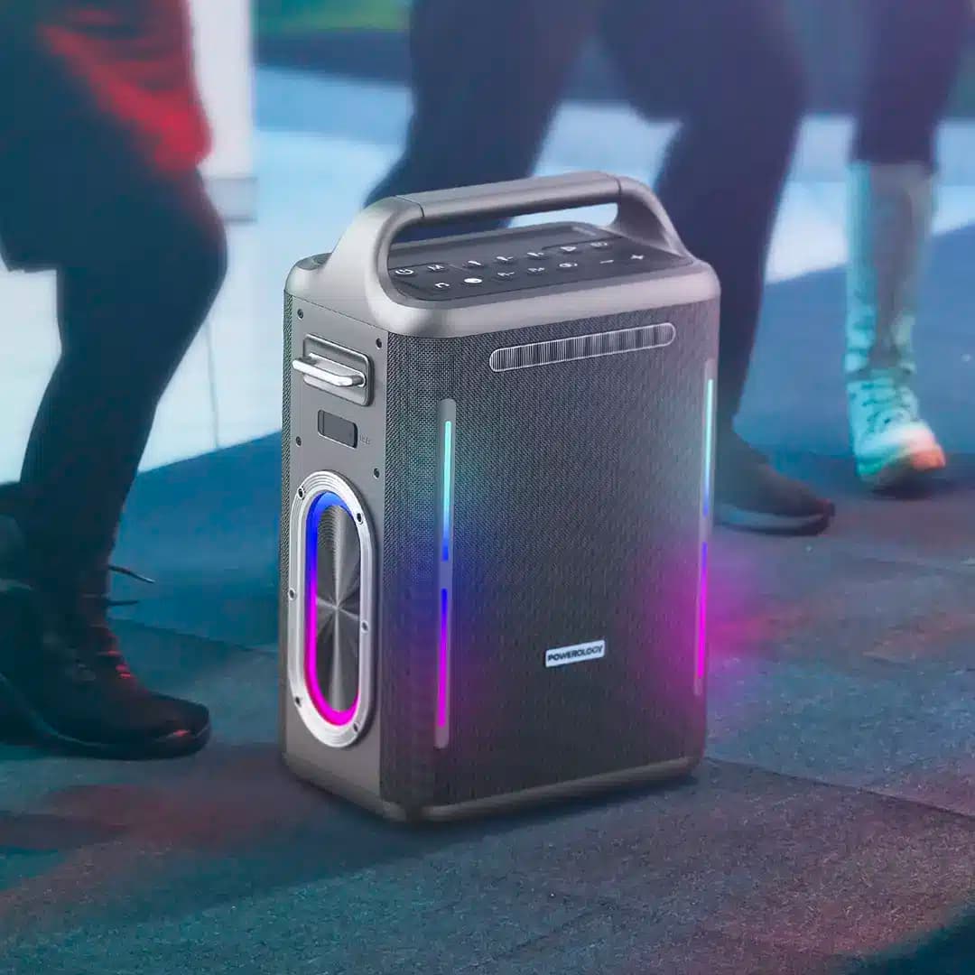 اسپیکر کارائوکه پاورولوژی Powerology Karaoke Party Speaker – Silver — تصویر ۱۰