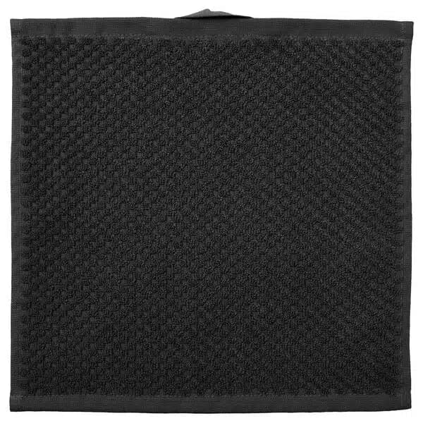 حوله دست و صورت مشکی ایکیا GULVIAL سایز 30×30 سانتیمتر