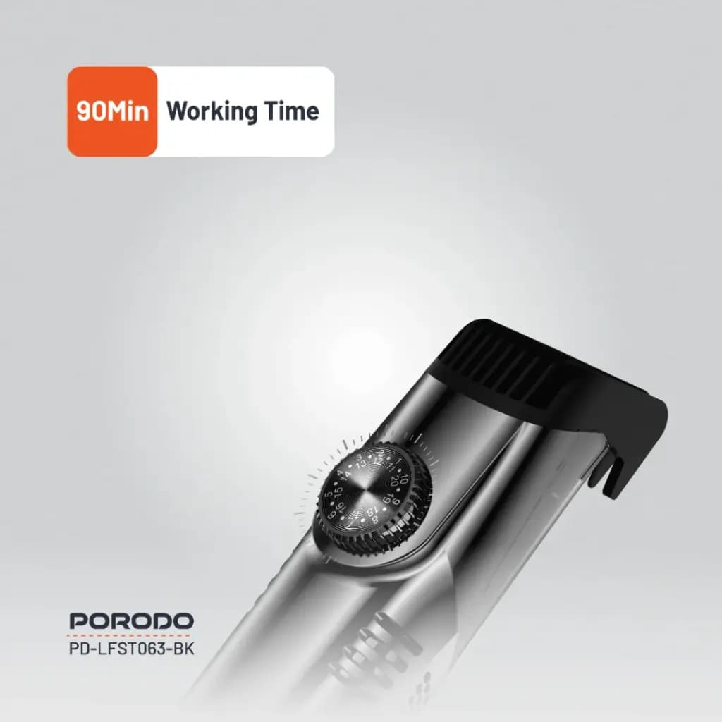 ماشین اصلاح صورت و بدن آقایان پرودو Porodo Lifestyle Air Suction Beard & Body Trimmer — تصویر ۱۲