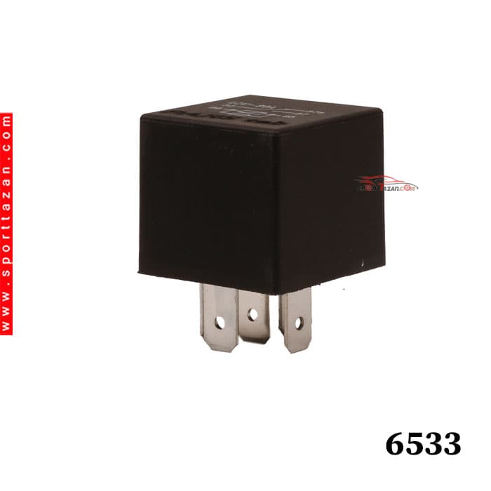 رله هماهنگ کننده 5 پایه مشکی پژو 80A MAX