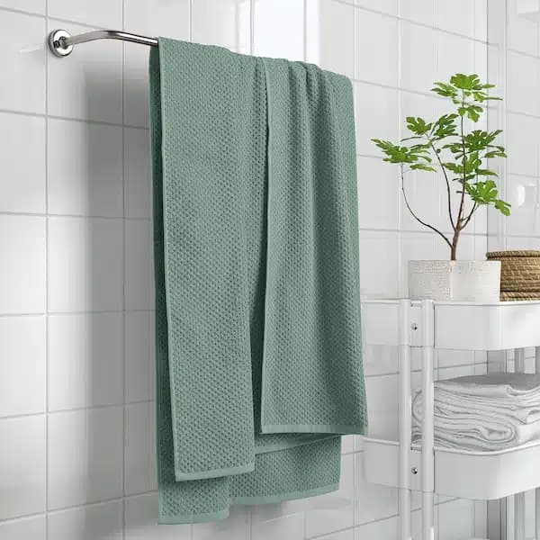 حوله حمام فیروزه ای ایکیا GULVIAL سایز 100×150 سانتی‌متر — تصویر ۳