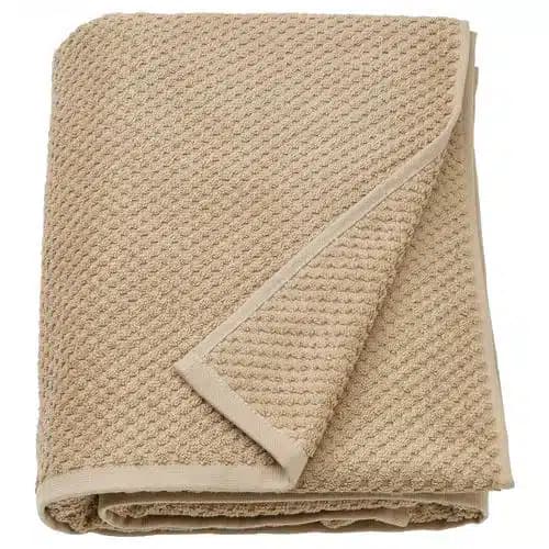 حوله حمام بژ ایکیا GULVIAL سایز 100×150 سانتیمتر