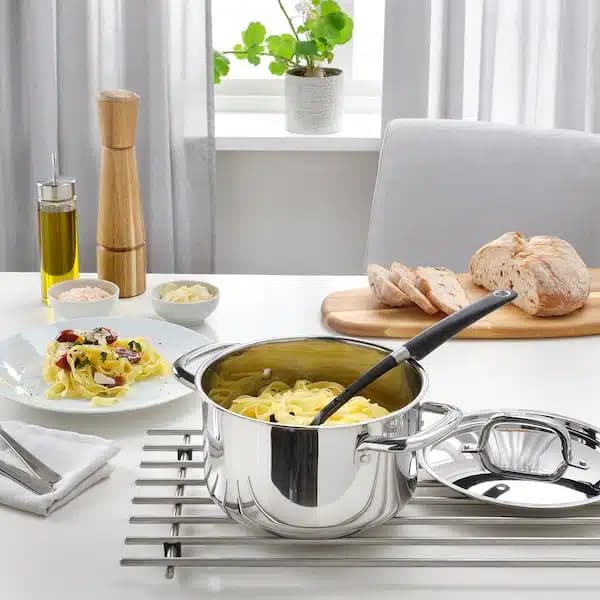 قابلمه درب دار استیل 5 لیتری ایکیا IKEA 365+ — تصویر ۳