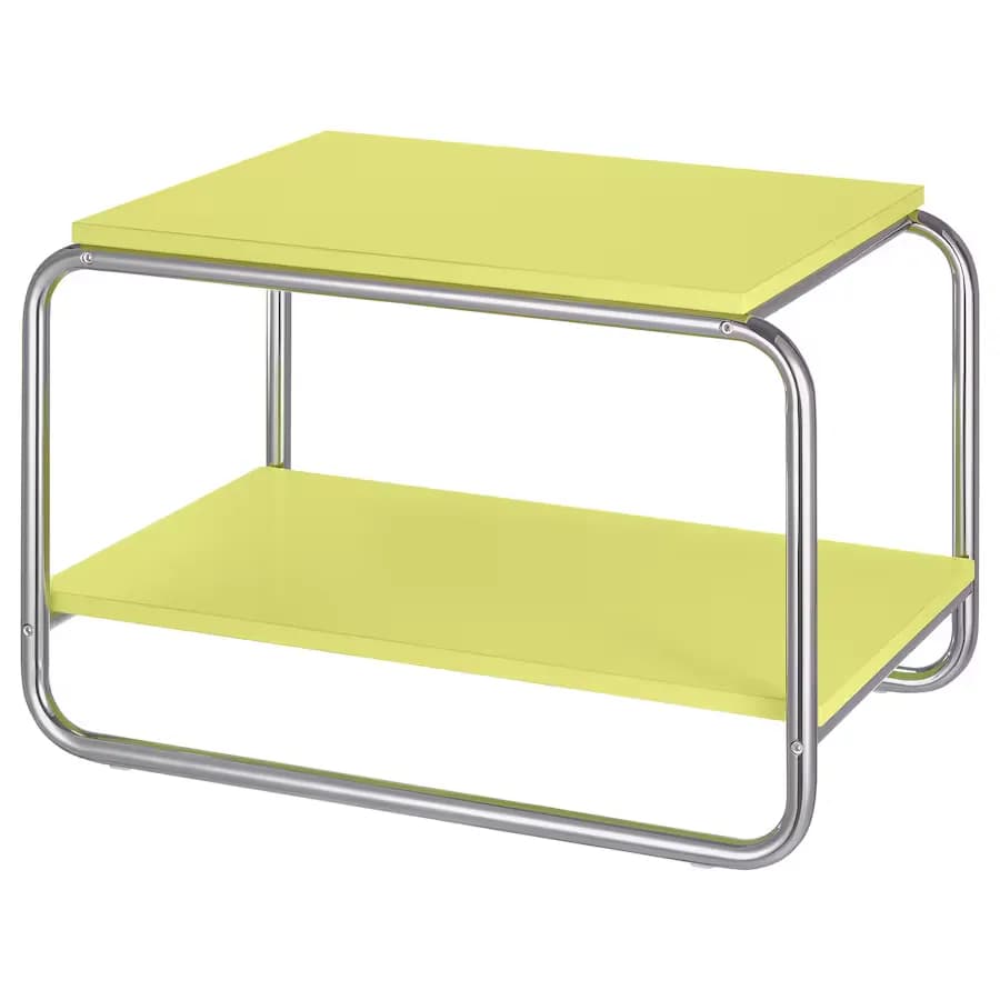 میز عسلی ایکیا BAGGBODA زرد روشن، 71×50 سانتی‌متر