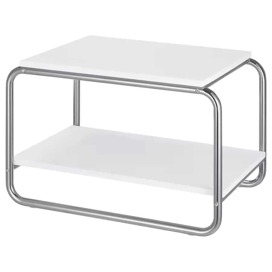 میز عسلی ایکیا BAGGBODA سفید، 71×50 سانتی‌متر