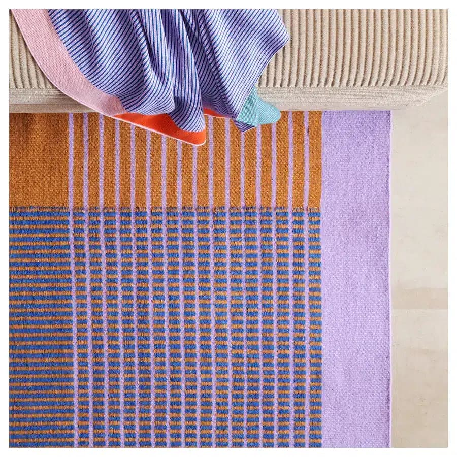 فرش ایکیا TESAMMANS چند رنگ، 155×220 سانتی‌متر — تصویر ۱۲