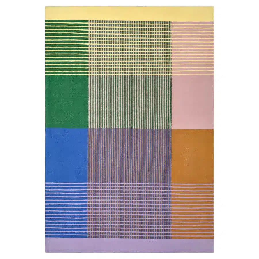 فرش ایکیا TESAMMANS چند رنگ، 155×220 سانتی‌متر