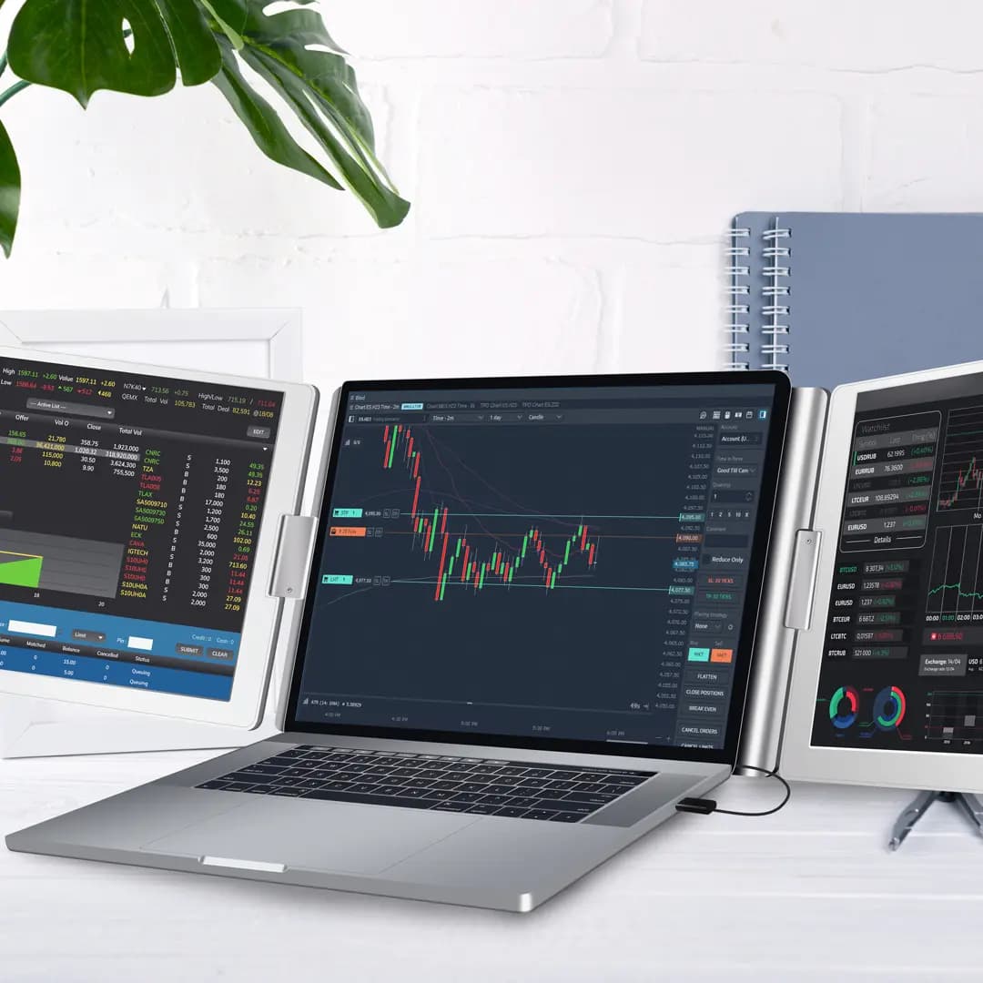 مانیتور دوگانه پاورولوژی Powerology Dual Screen Portable Monitor — تصویر ۴