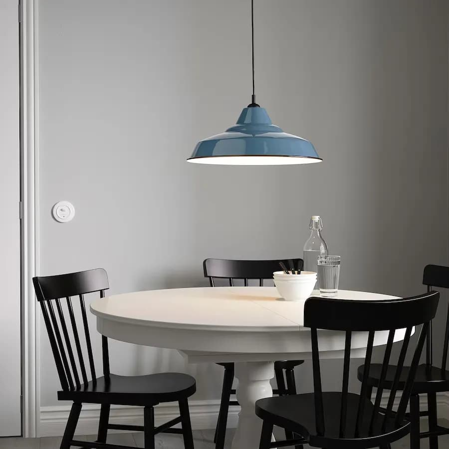 لوستر ایکیا TRETTIOEN آبی، قطر ۳۸ سانتی‌متر — تصویر ۱۱