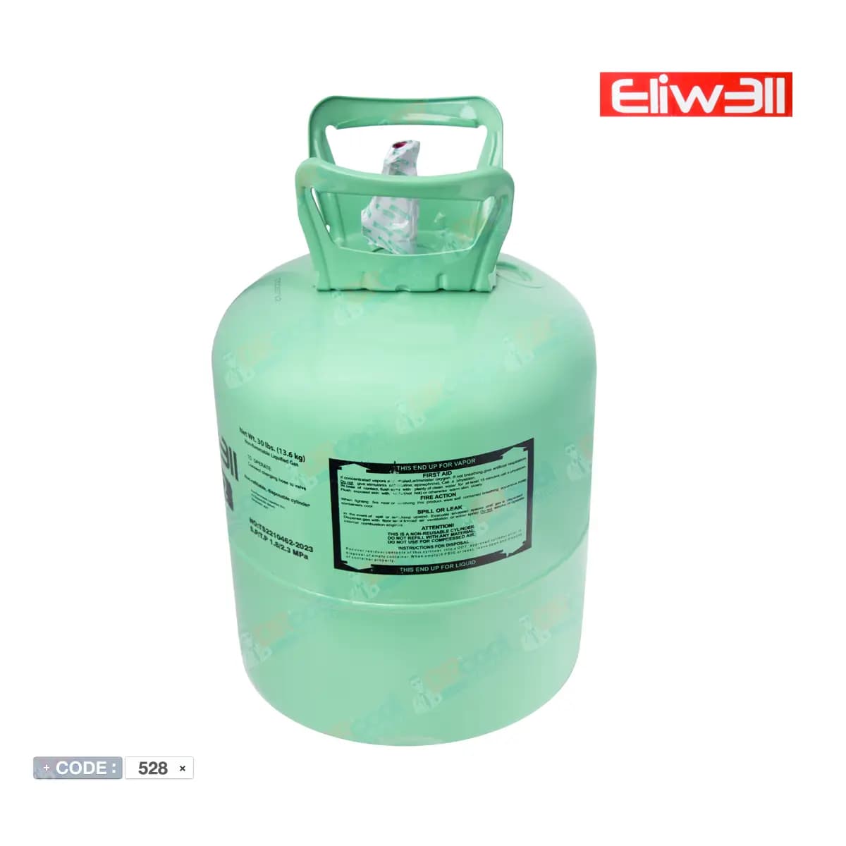 کپسول 13.6 کیلویی گاز مبرد R22 برند ELIWELL — تصویر ۶