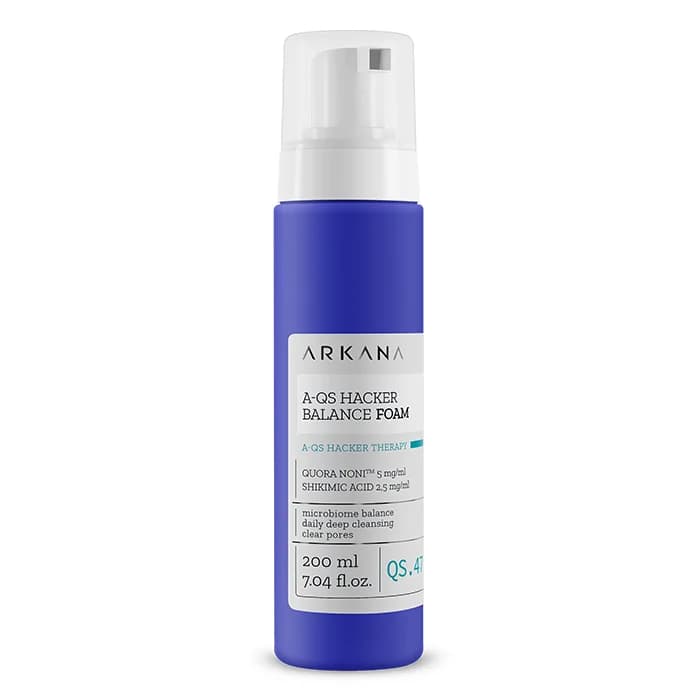 A‑QS Hacker Balance Foam ارکانا – فوم پاک‌کننده تخصصی تنظیم‌کننده چربی و محافظت‌کننده پوست (200 میل)