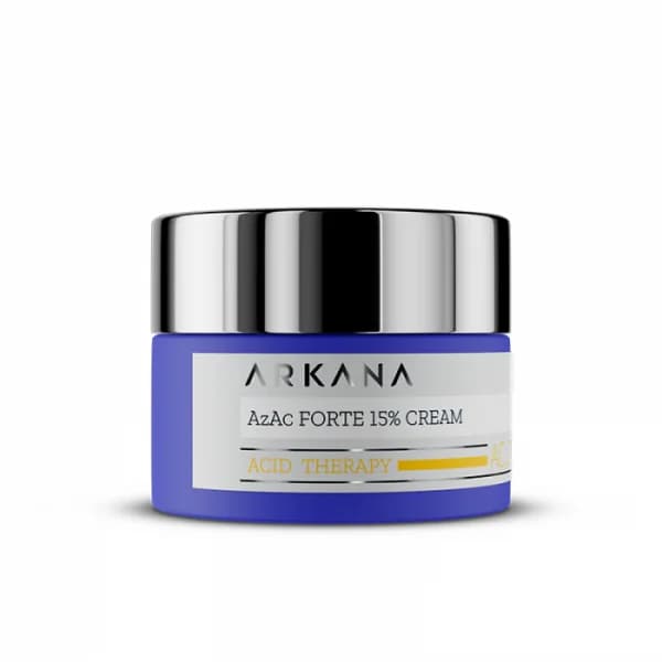 AzAc Forte 15% Cream ارکانا – کرم تخصصی ضدجوش، ضدلک و ضدالتهاب با ۱۵٪ آزالیک اسید (50 میل) — تصویر ۳