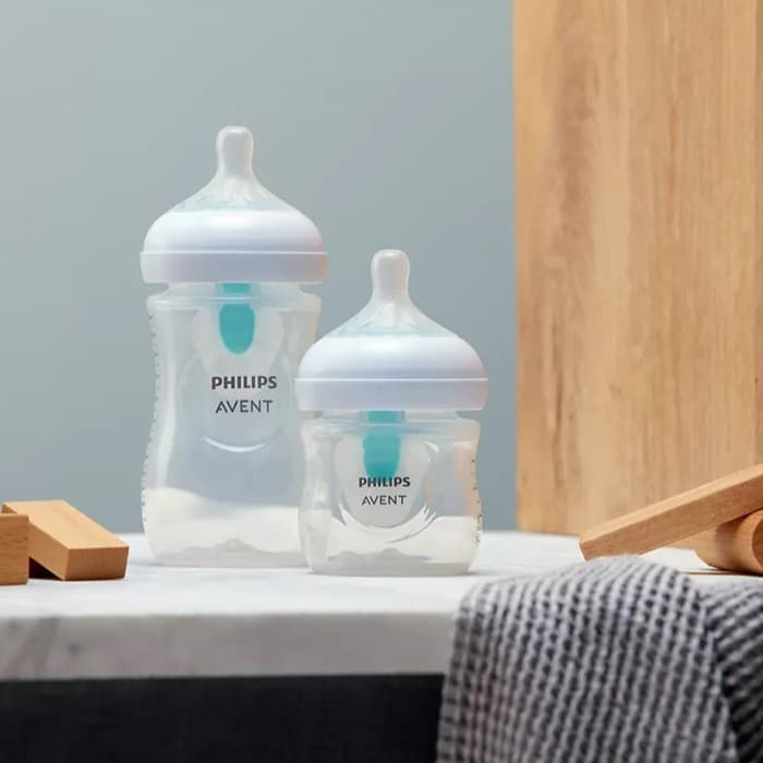 شیرخوری طلقی 260ml اونت Natural Response با سوپاپ Airfree (سرشیشه 3قطره) — تصویر ۴
