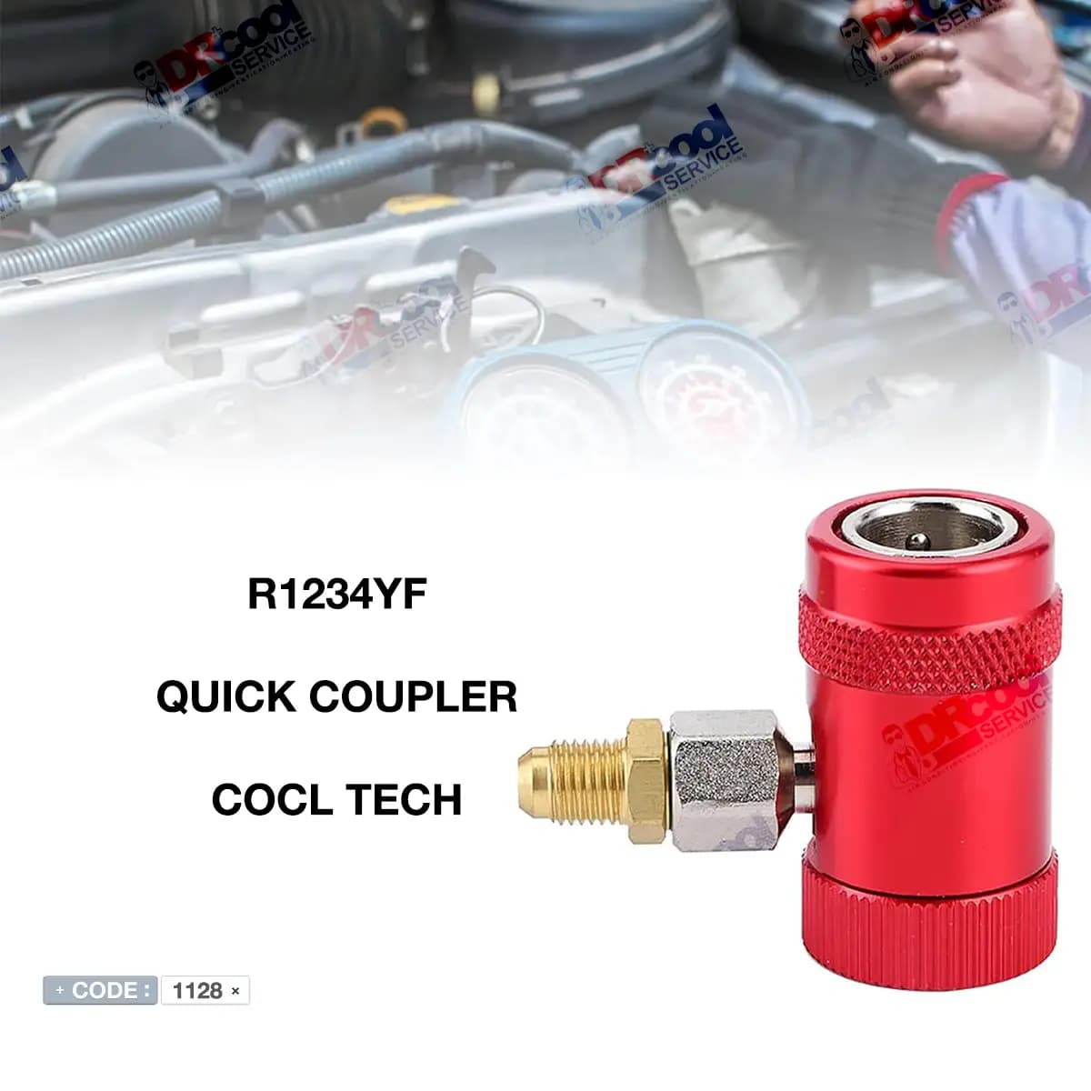 کوپلینگ شارژ گاز ماشین R1234yf برند COLC TECH — تصویر ۷