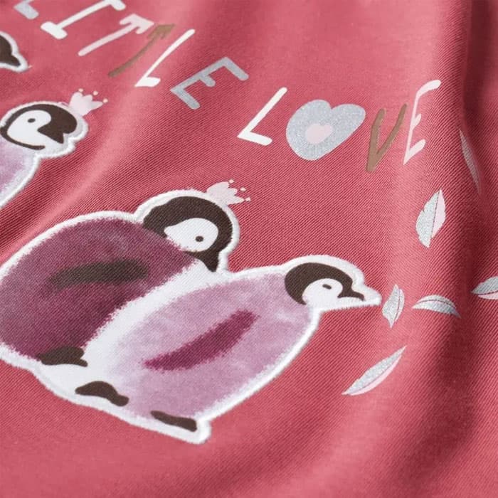 پتو نوزادی پنبه ای طرح little love پنگوئن bi baby (bi organic) سایز 90×85 — تصویر ۵