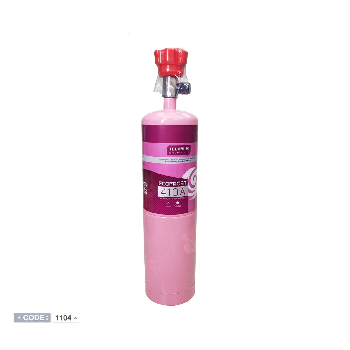 کپسول گاز R410a شیر دار 650 گرمی برند TECHSUN