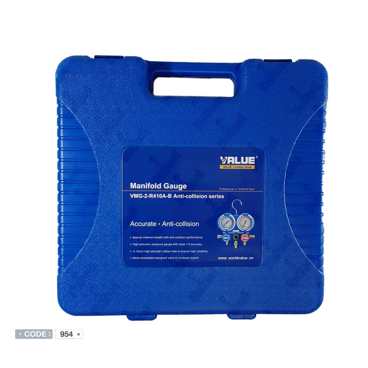 گیج فشار R410A مدل VMG-2-410A-B برند والوو VALUE — تصویر ۶