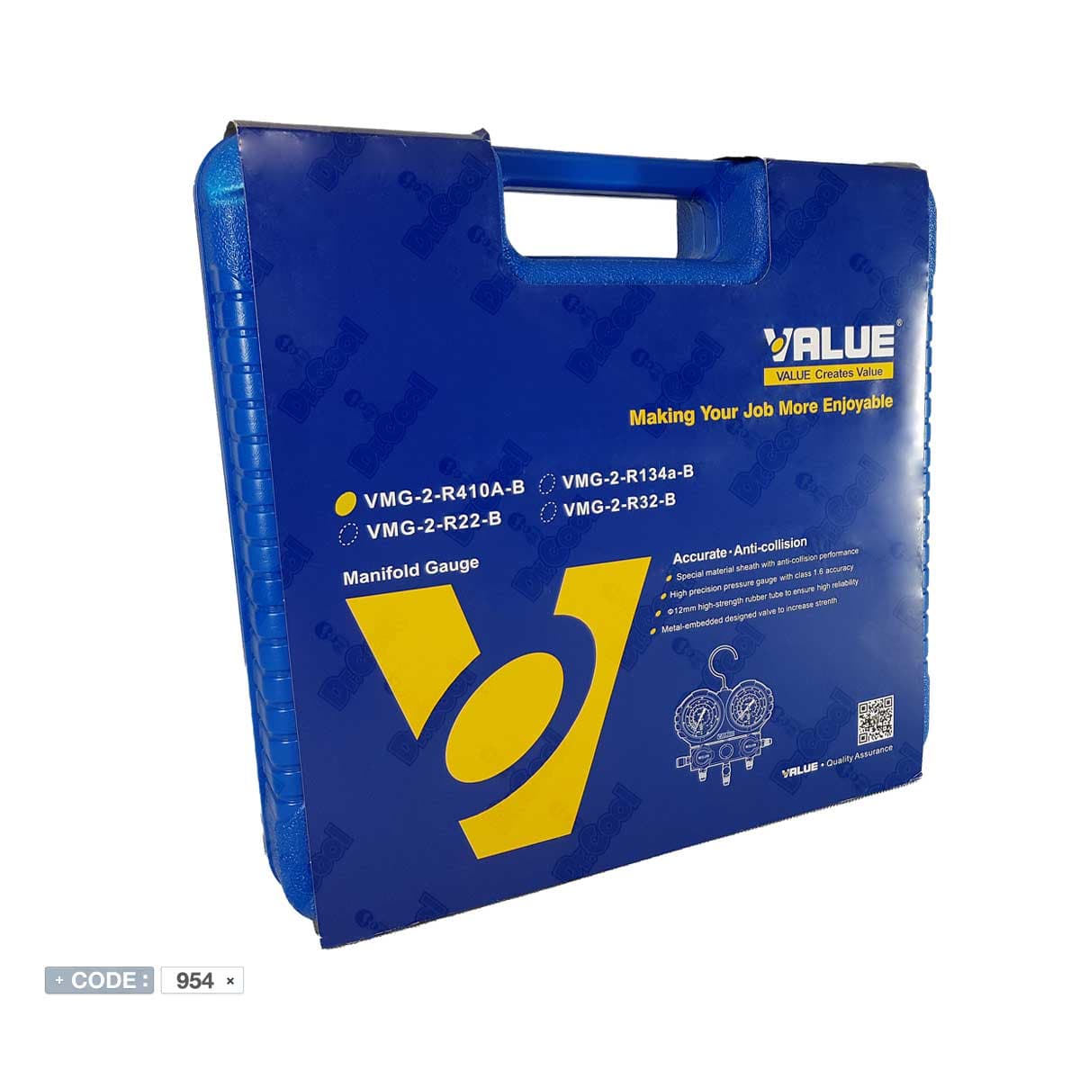 گیج فشار R410A مدل VMG-2-410A-B برند والوو VALUE — تصویر ۷