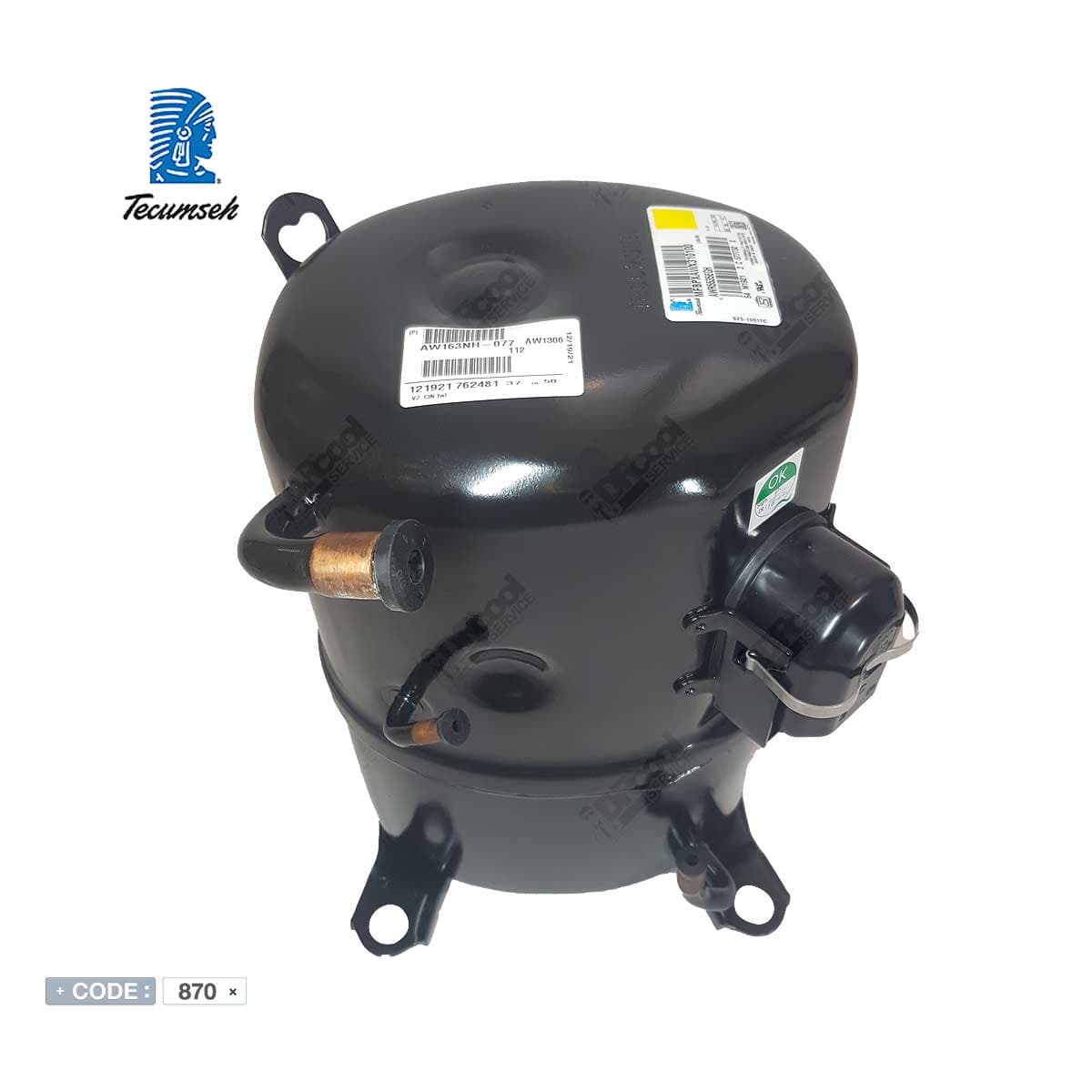 کمپرسور پیستونی 32 هزار مدل AWR5538EXC برند TECUMSEH — تصویر ۲