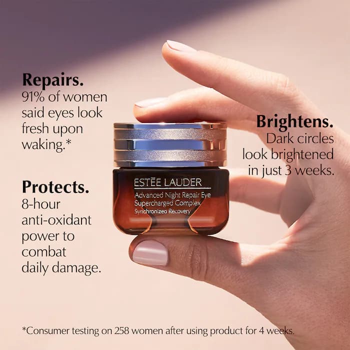 ژل کرم ترمیم کننده دور چشم شب استی لادر Advanced Night Repair Eye Supercharged Complex — تصویر ۹