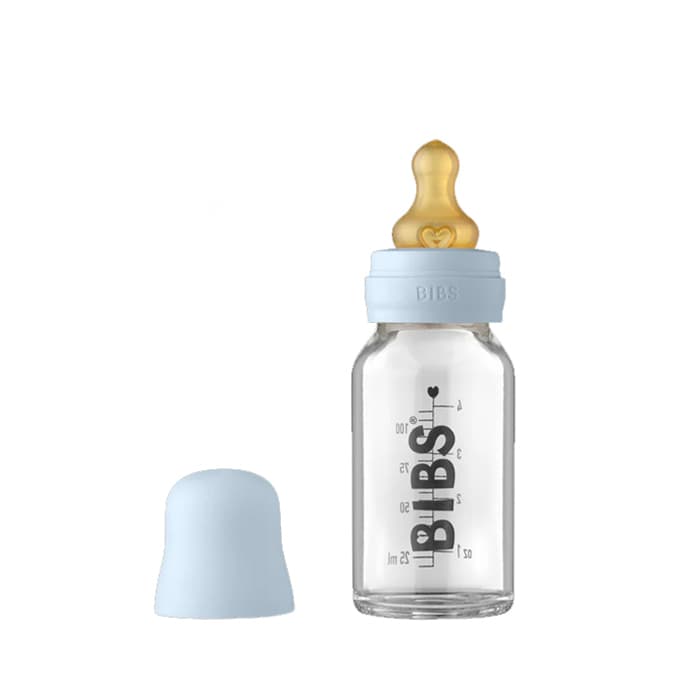شیشه شیر پیرکس 110 میل بیبس BIBS رنگ Baby Blue (اورجینال) — تصویر ۲