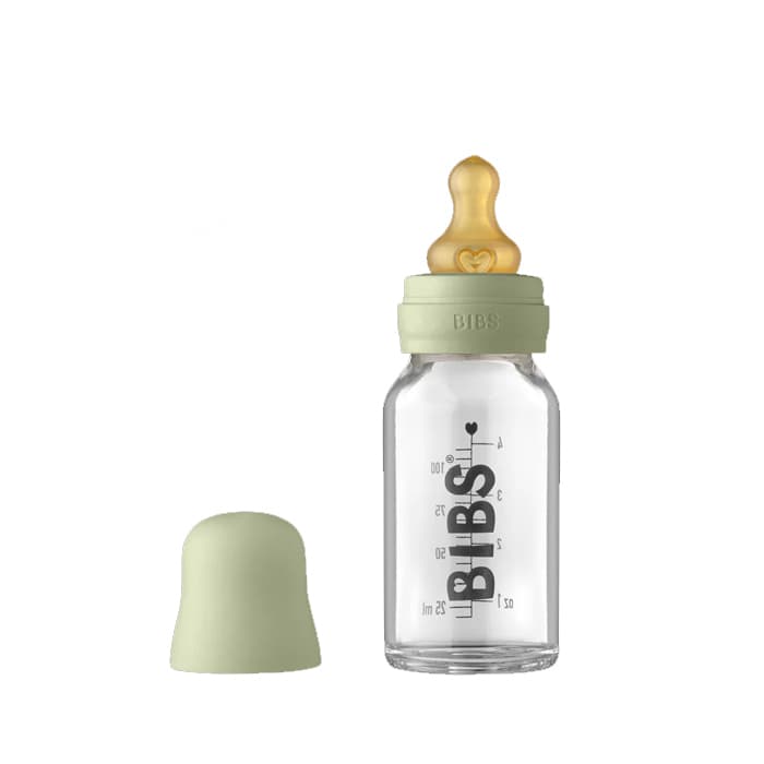 شیشه شیر پیرکس 110 میل بیبس BIBS رنگ Sage (اورجینال)