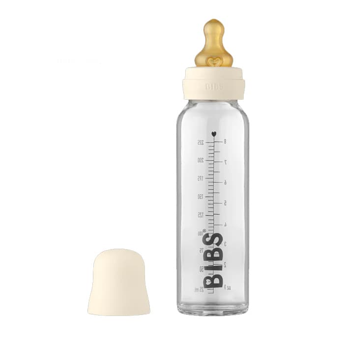 شیشه شیر پیرکس 225 میل بیبس BIBS رنگ Ivory (اورجینال)
