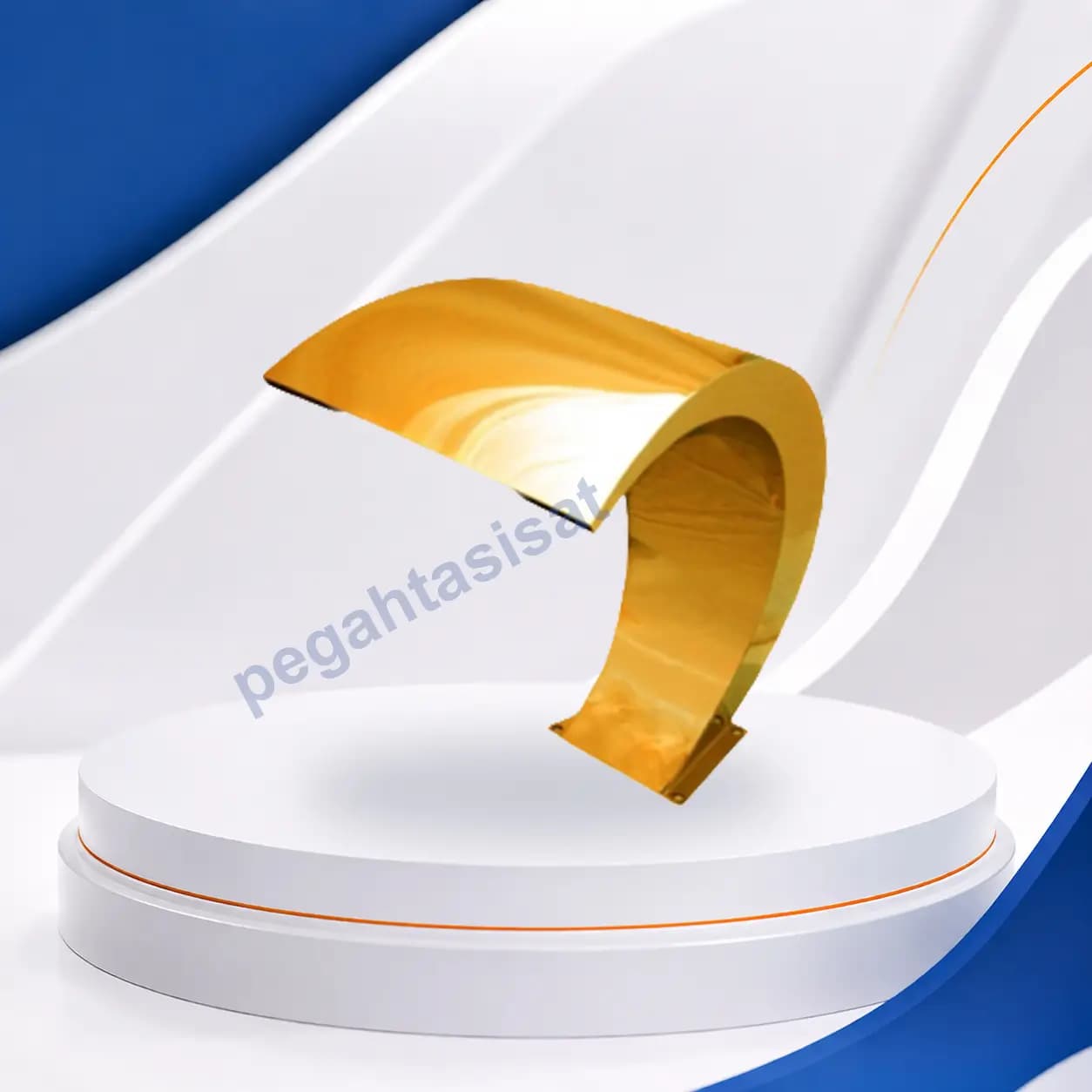 نازل کرتین استخری قوسی طلایی — تصویر ۳