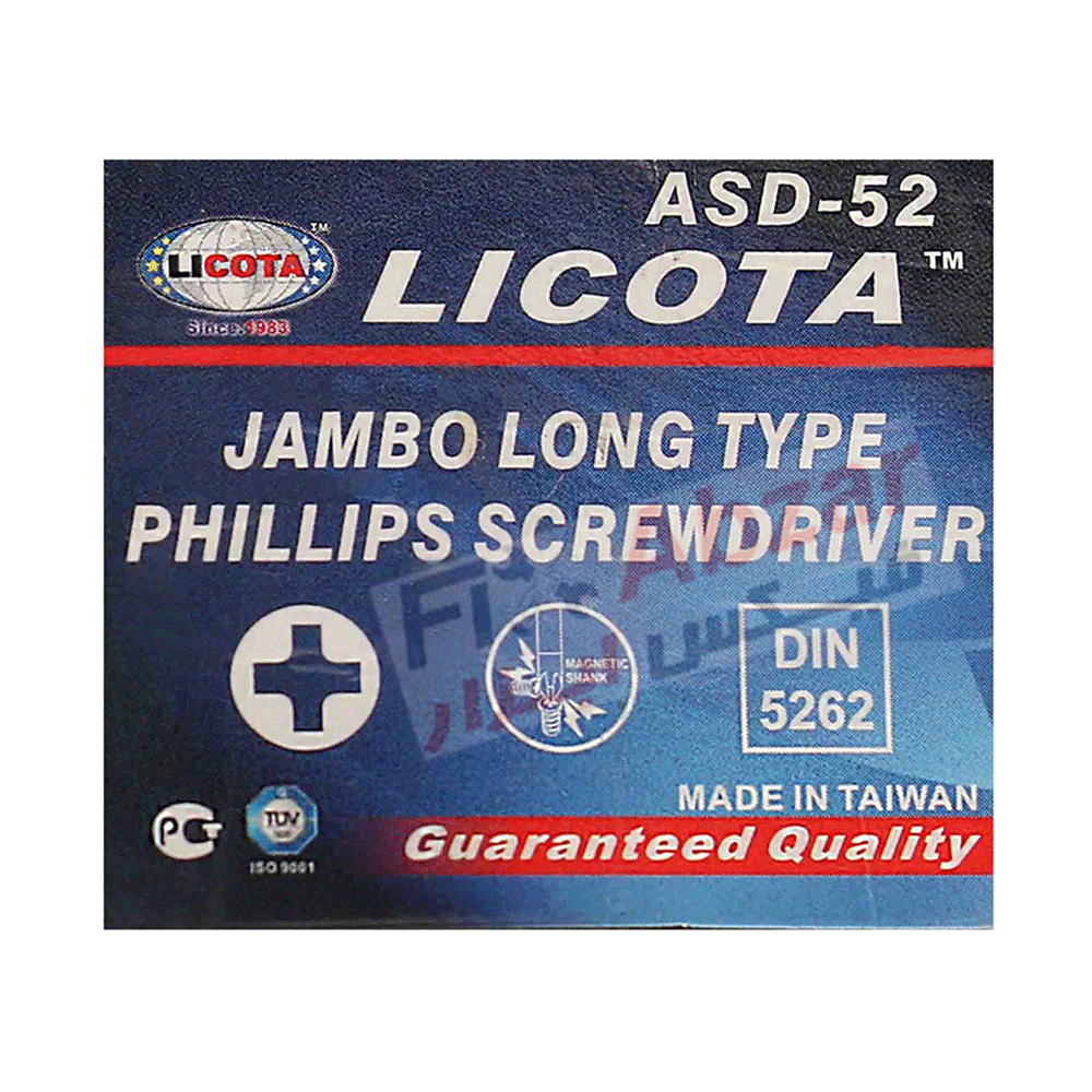 پیچ گوشتی چهارسو بلند لیکوتا مدل ASD-525003-HT — تصویر ۴