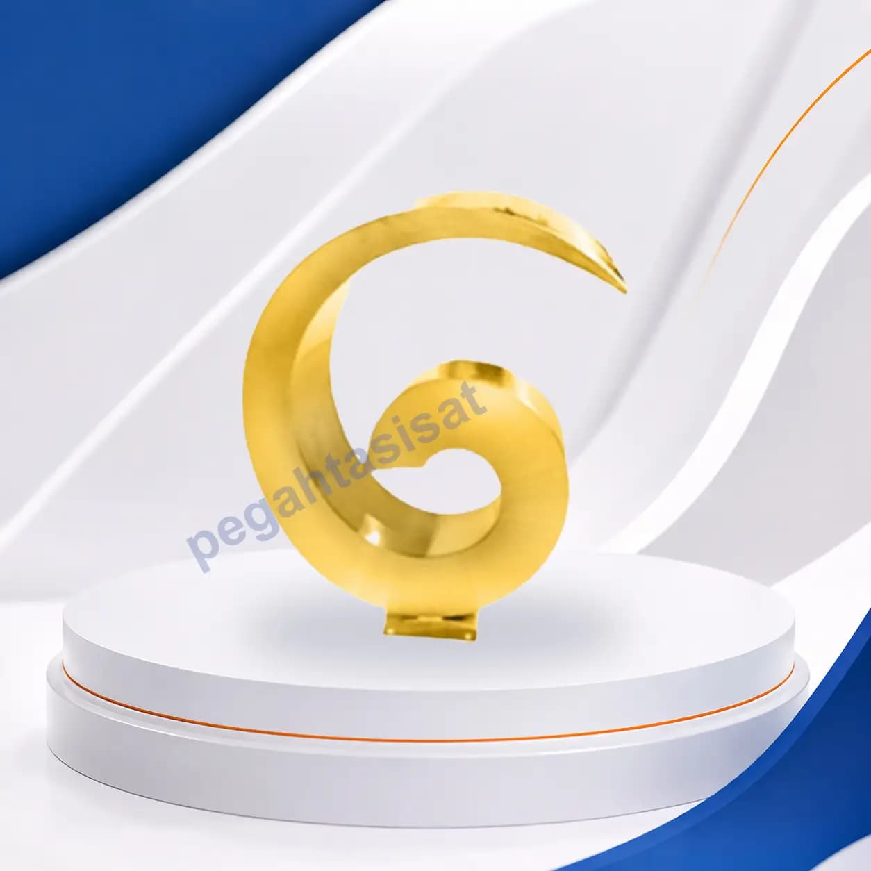نازل کرتین استخری حلزونی طلایی — تصویر ۳