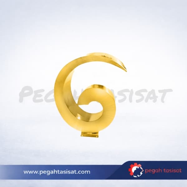 نازل کرتین استخری حلزونی طلایی
