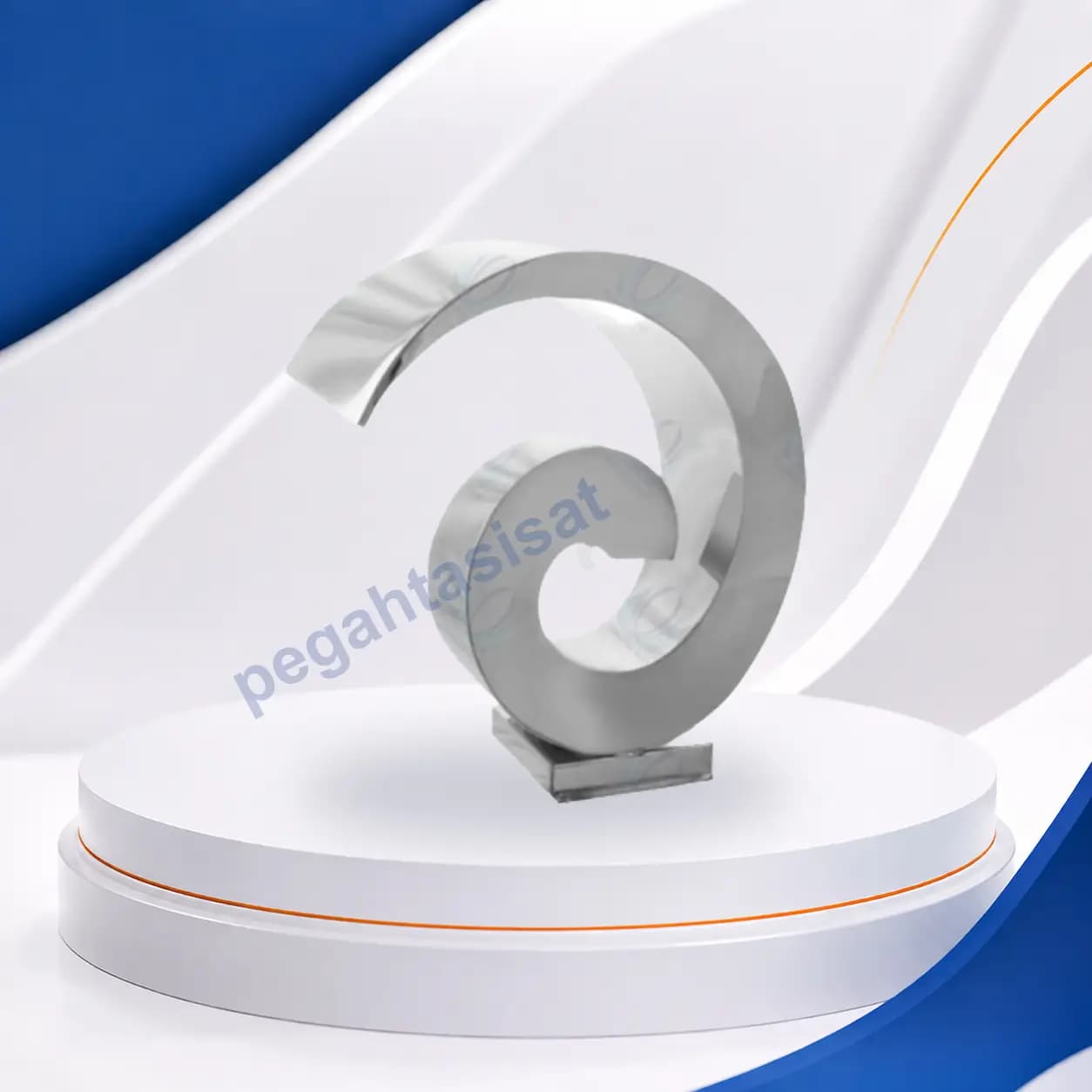 نازل کرتین استخری حلزونی استیل — تصویر ۴