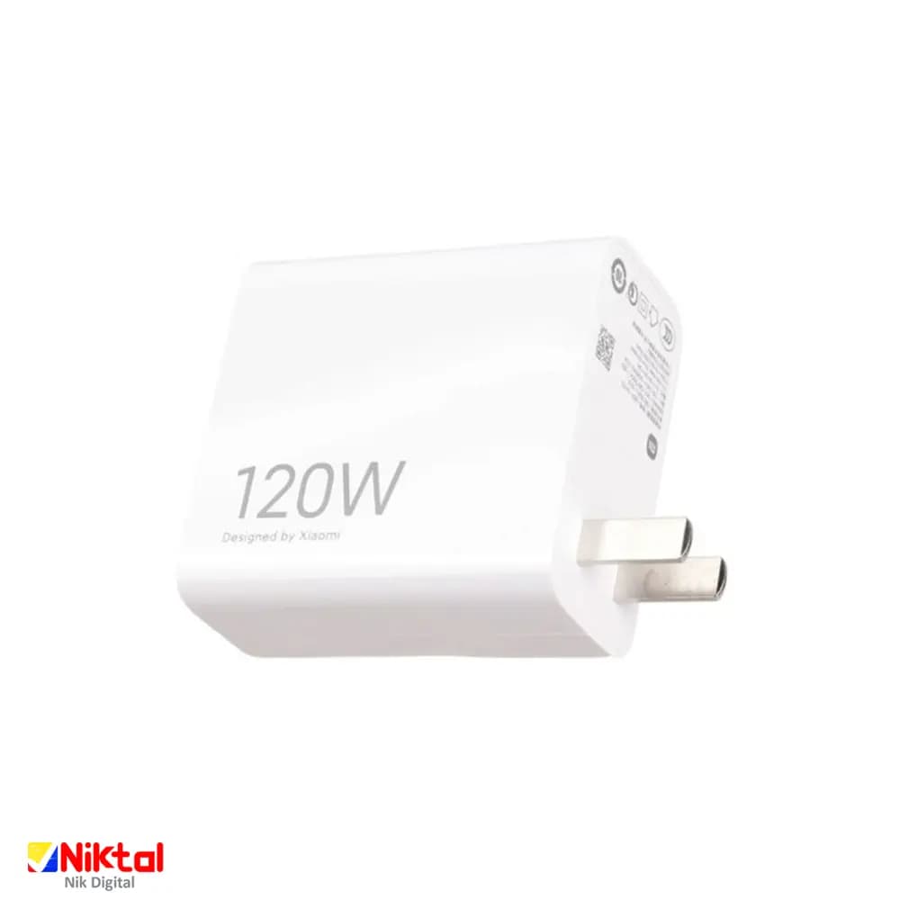 آداپتور شارژر اورجينال شيائومى 2pin بدون کابل US 120w