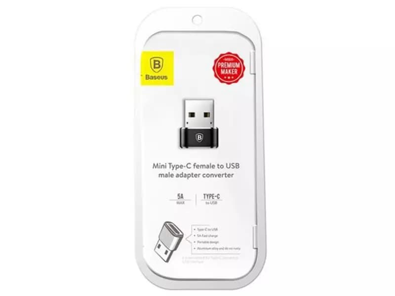 مبدل تایپ سی به یو اس بی باسئوس Baseus mini Type-C to USB Adapter — تصویر ۴