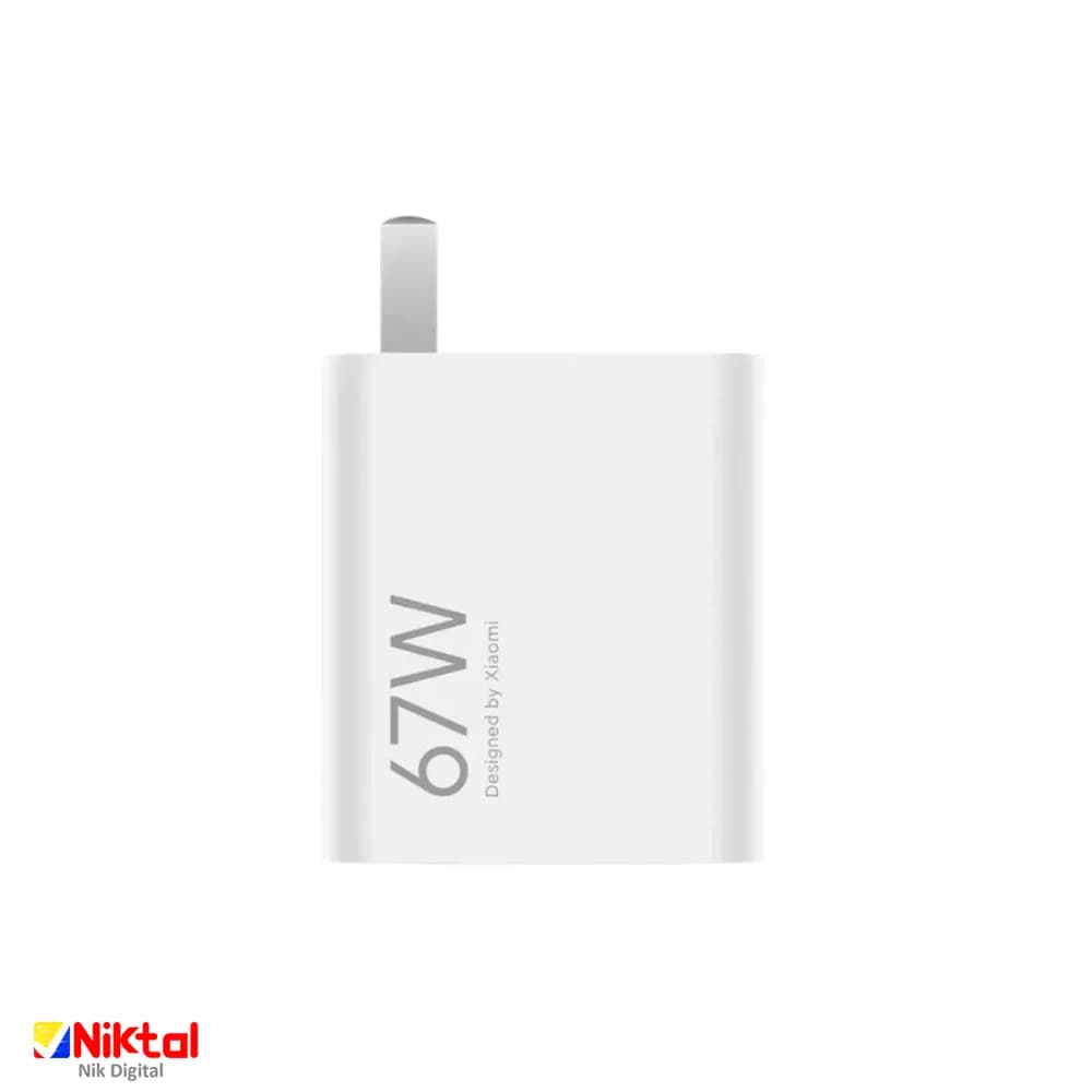 آداپتور فست شارژر اورجينال شيائومى 2pin بدون کابل US 67w — تصویر ۵
